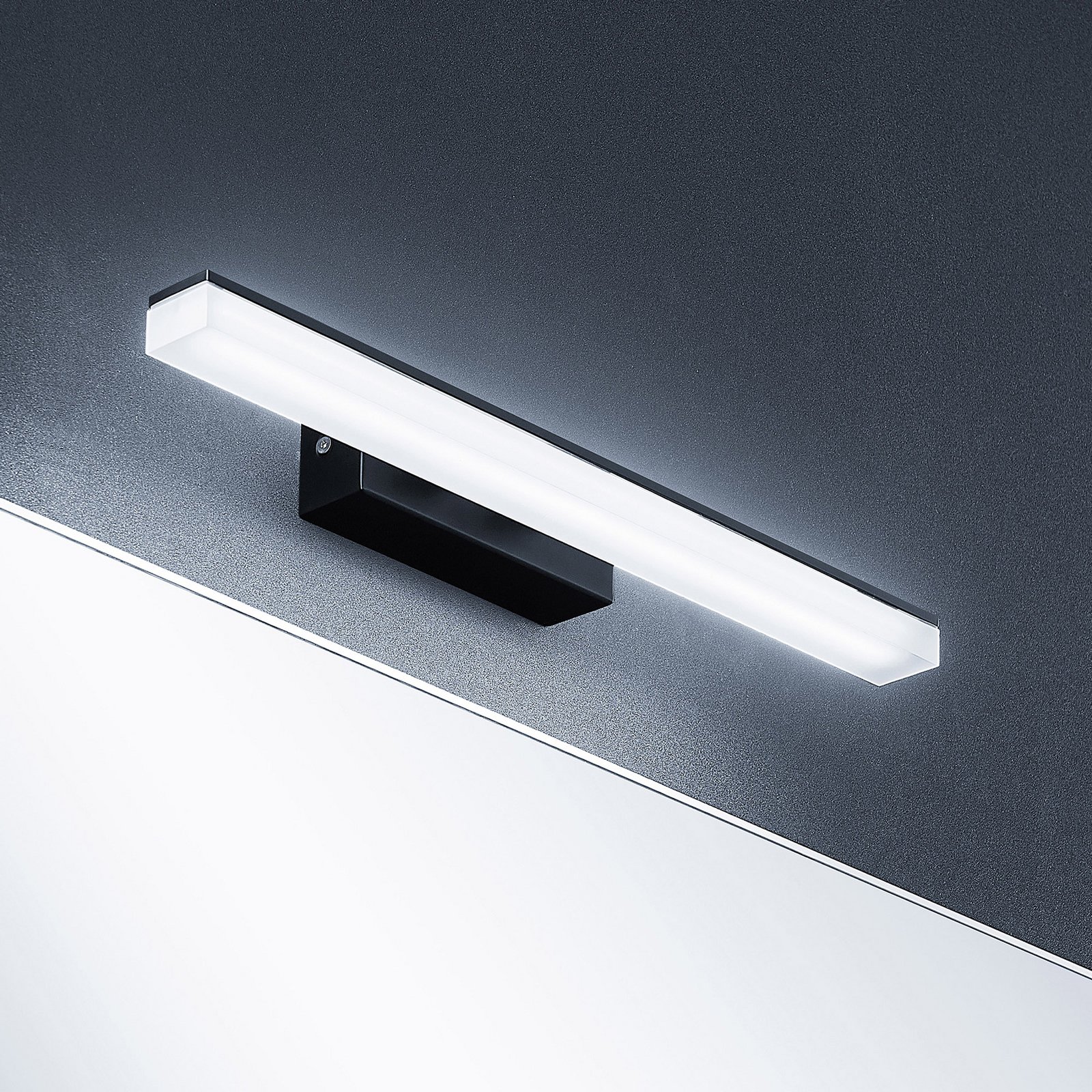 Lisana LEDAplique de Pared IP44 L46 Black - Lucande