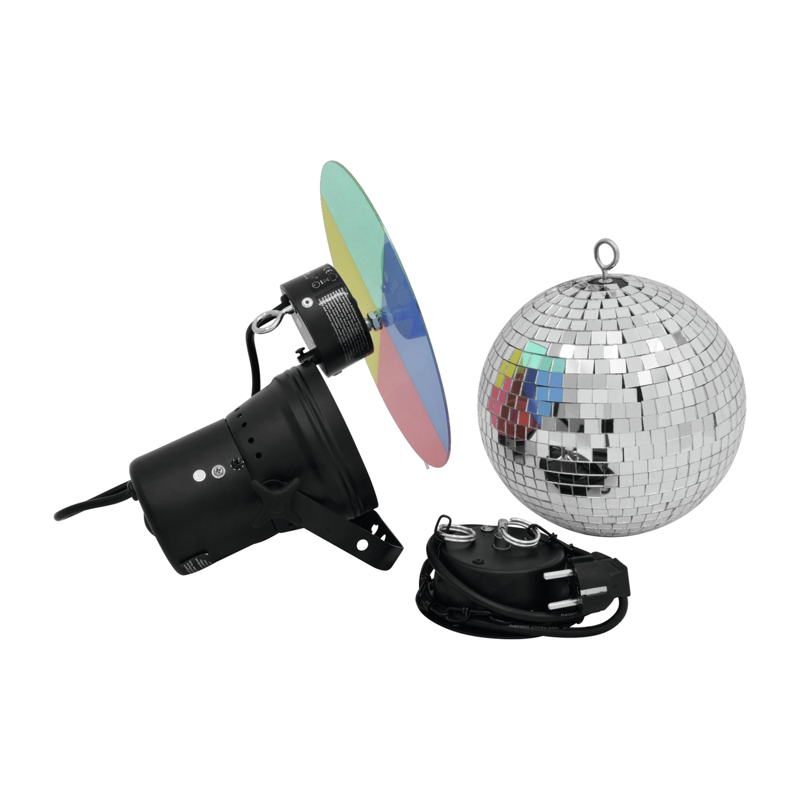 EUROLITE mirror ball set with pinspot