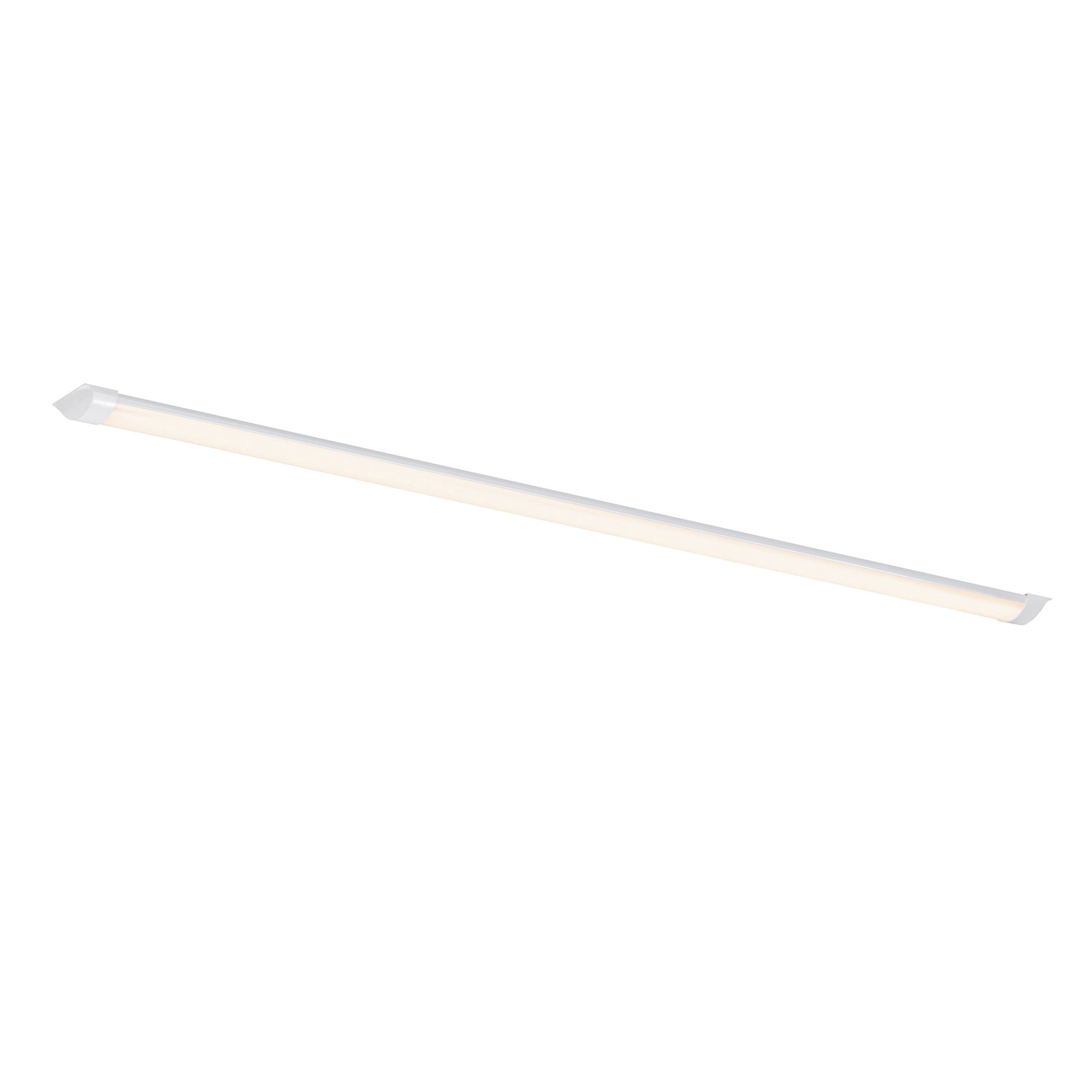 Glendale LED batten light, 119 cm, IP20, plastic, white