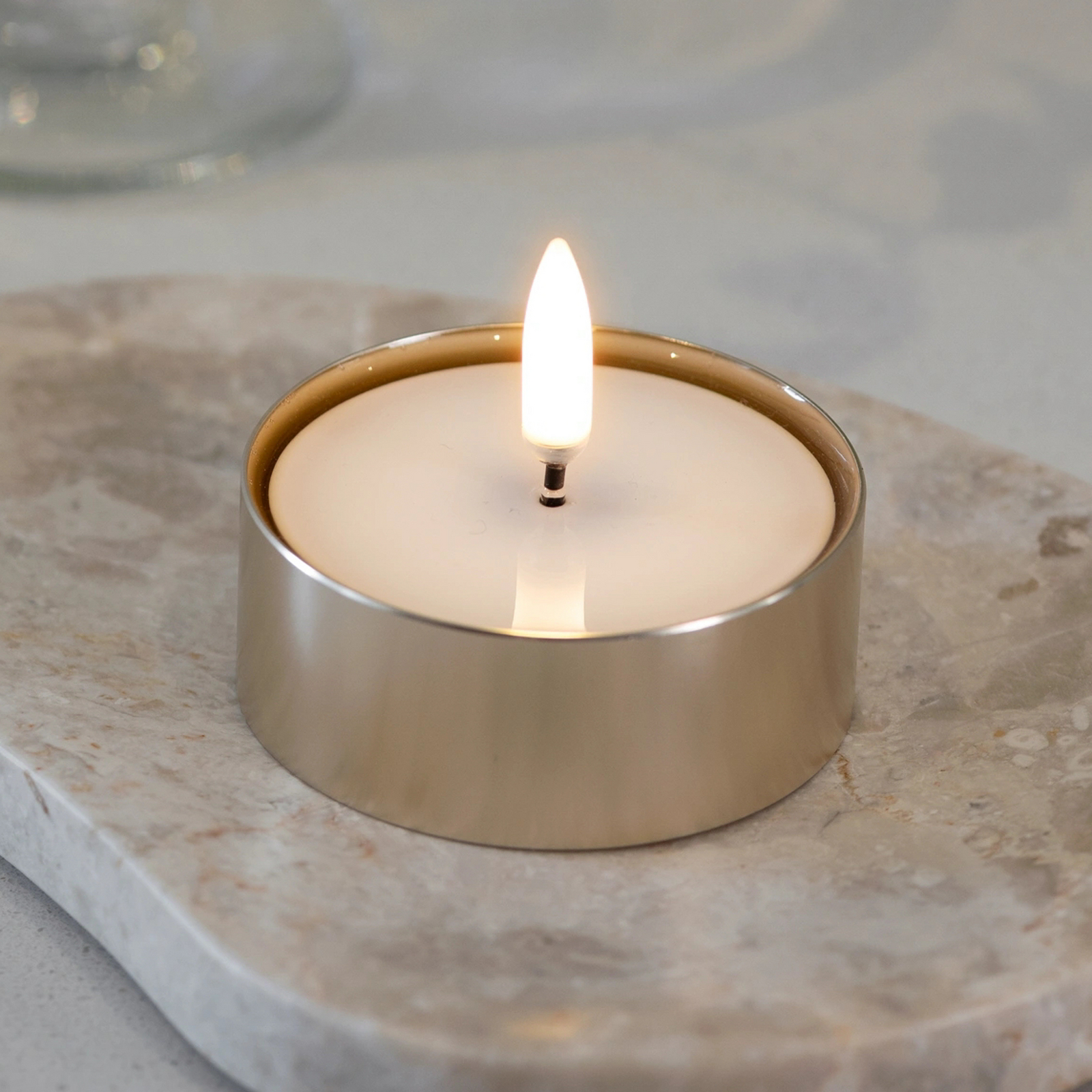 MELTED MAXI LED-blockljus, 2-pack, mässing - Uyuni Lighting MELTED MAXI LED-blockljus, 2-pack, mässing - Uyuni Lighting