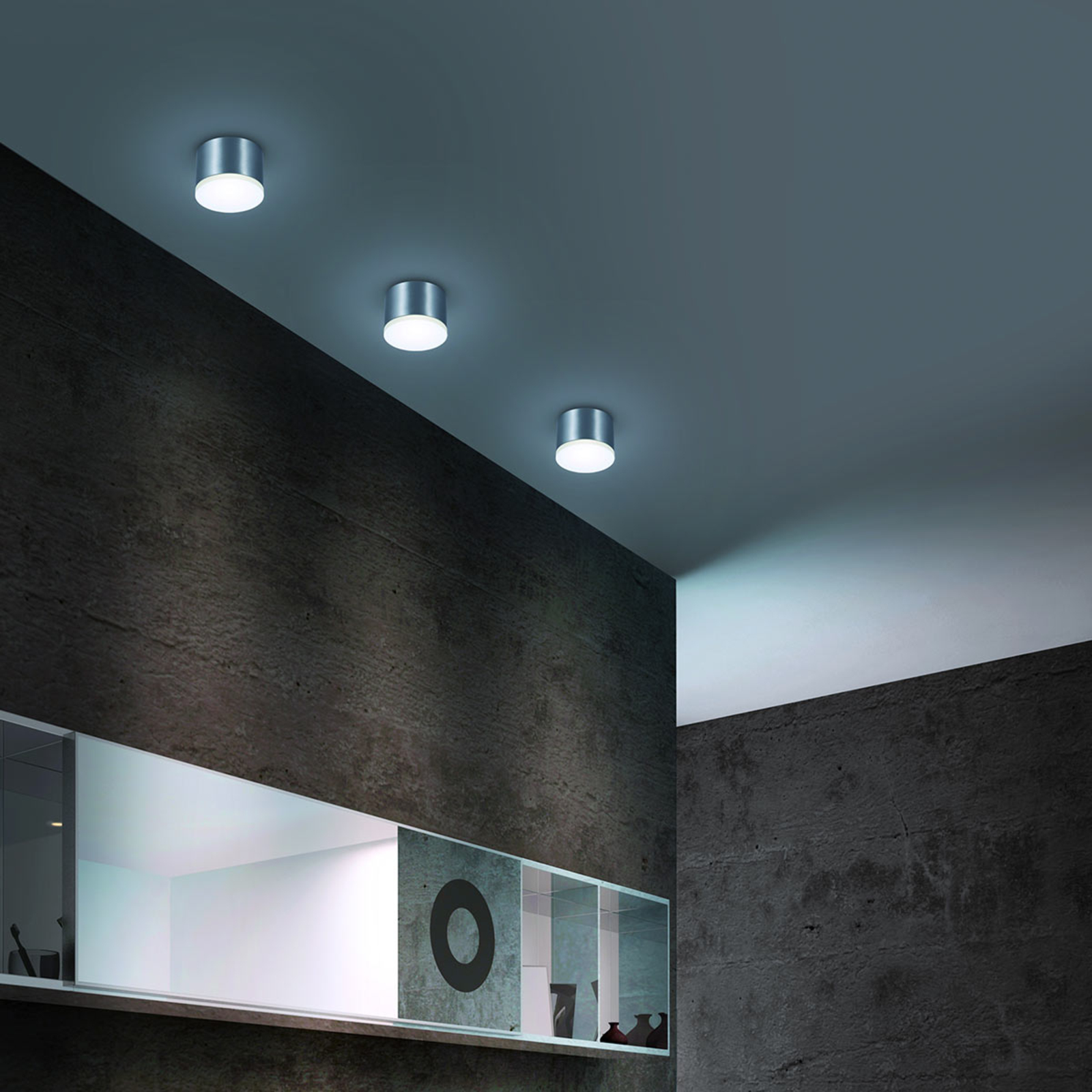 Helestra Pala - LED-Aufbau-Downlight, IP30