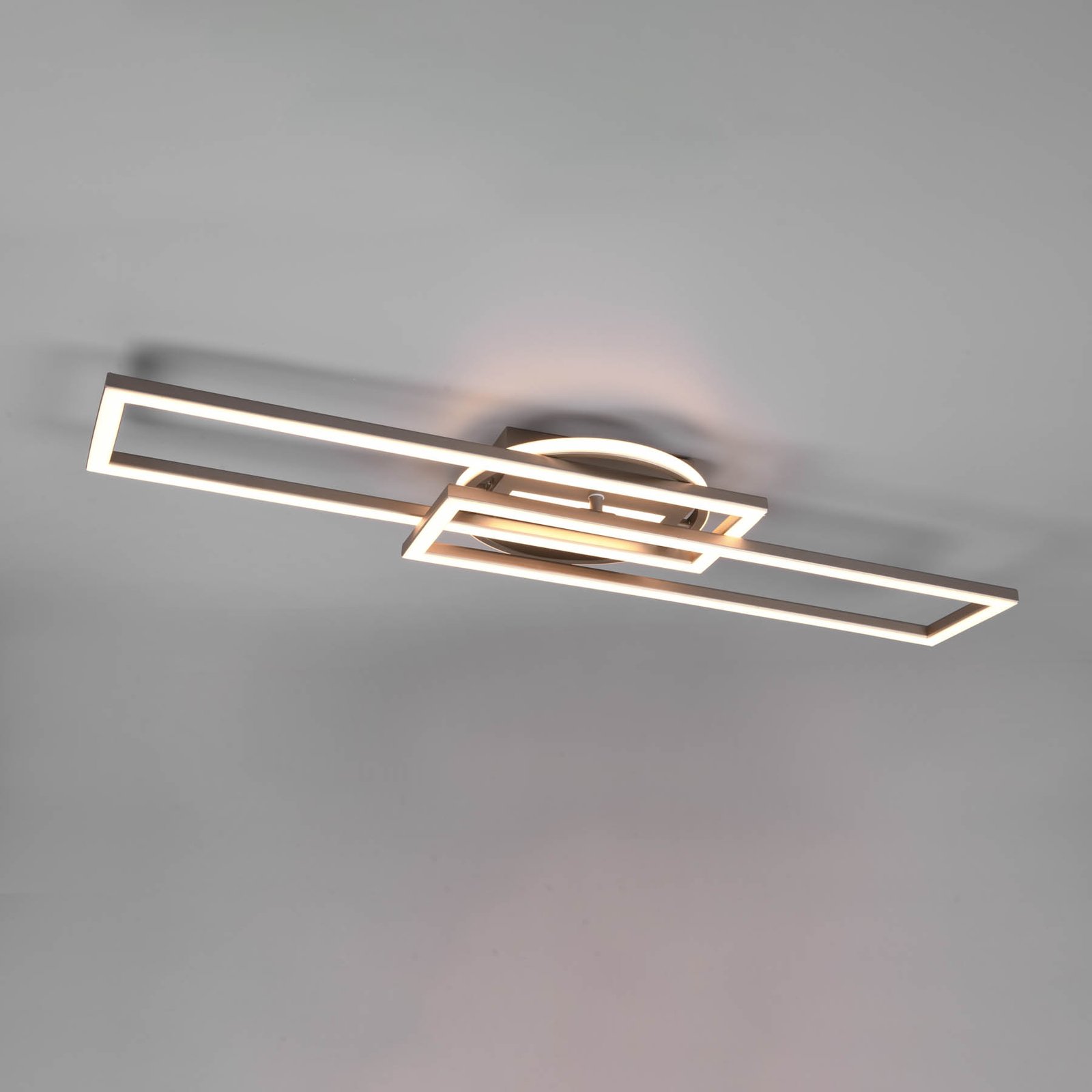 LED осветление за таван Twister, въртящо се, дистанционно, никел