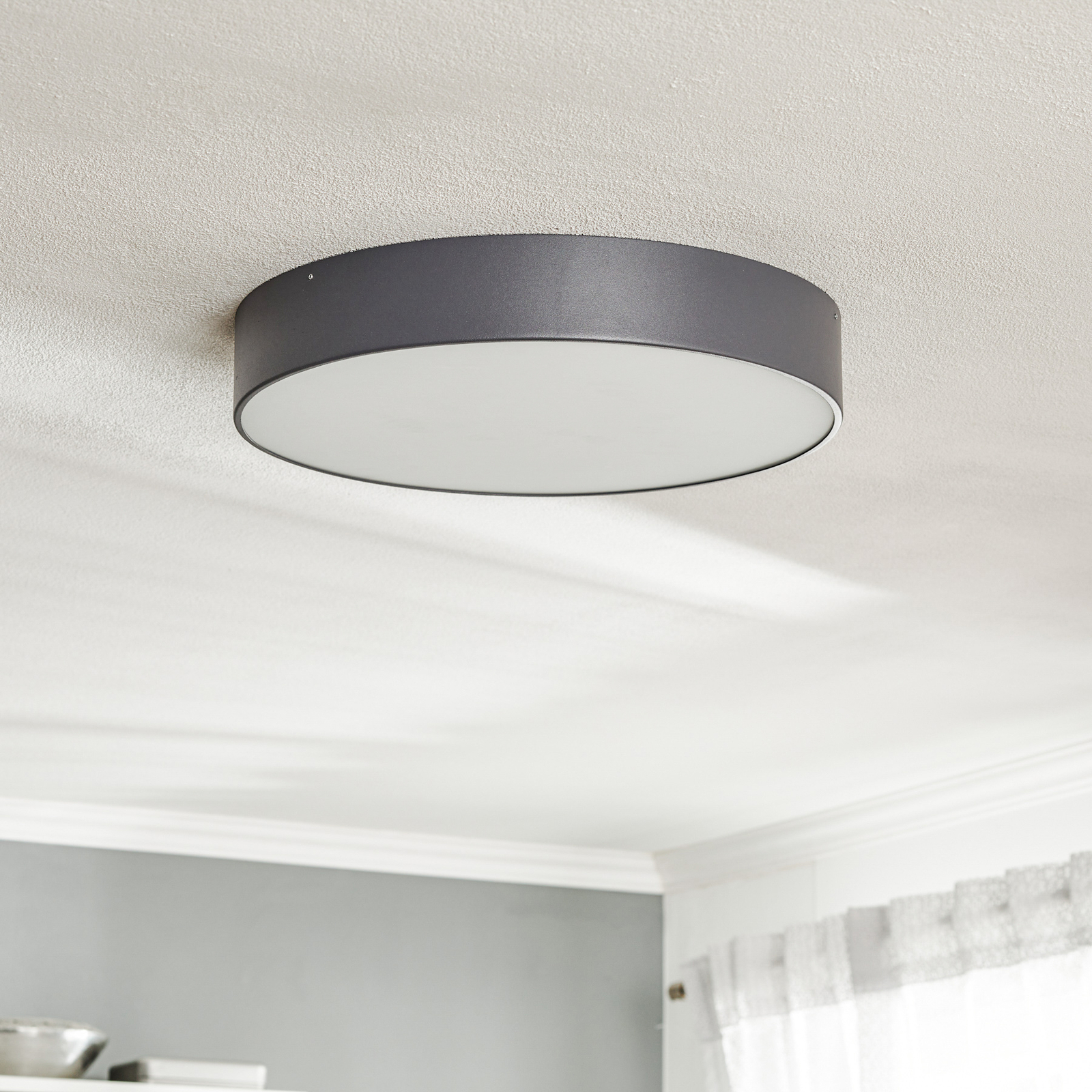 Dayton ceiling light in grey Ø 45 cm