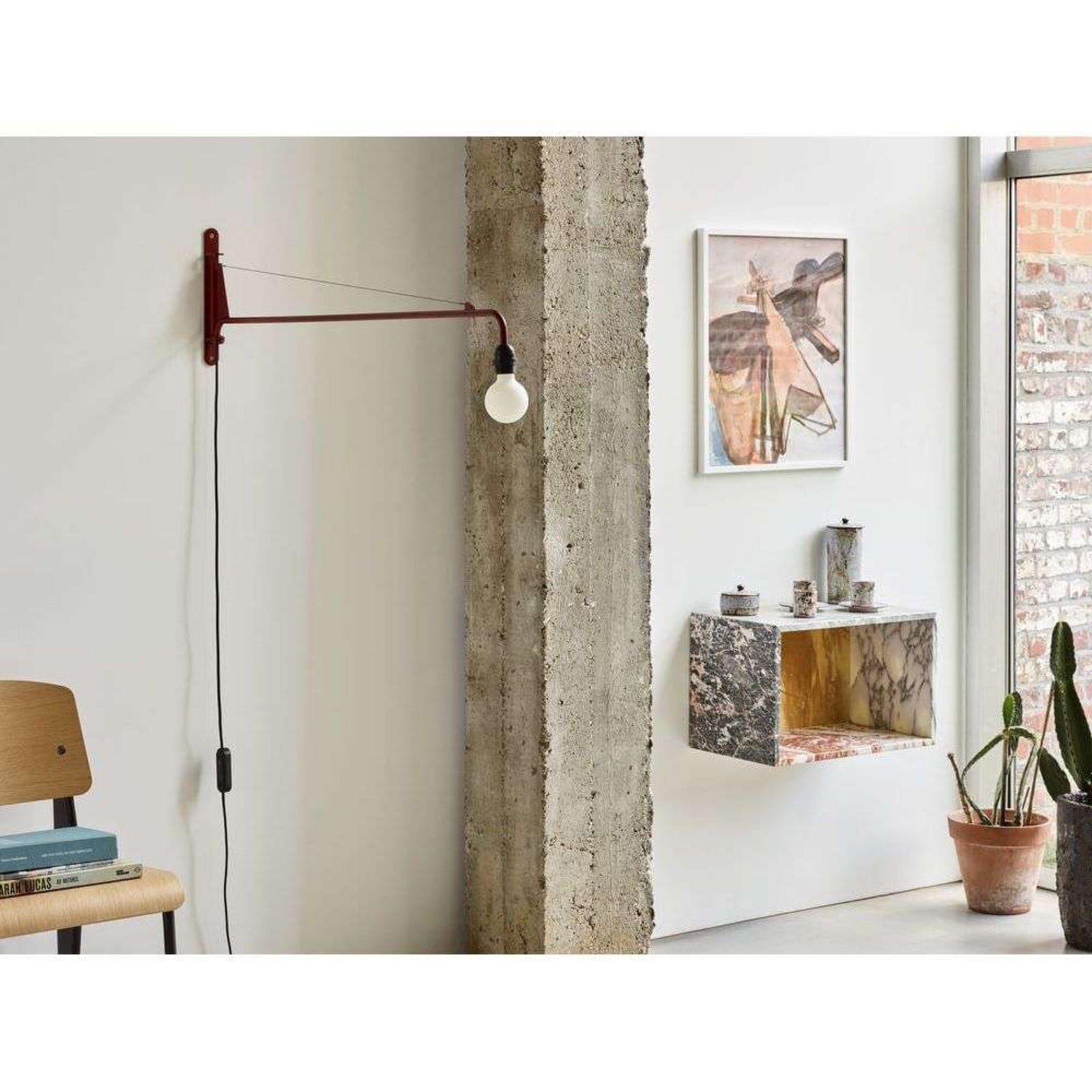 Petite Potence V&auml;gglampa R&ouml;d- Vitra - Vardagsrum - Metall