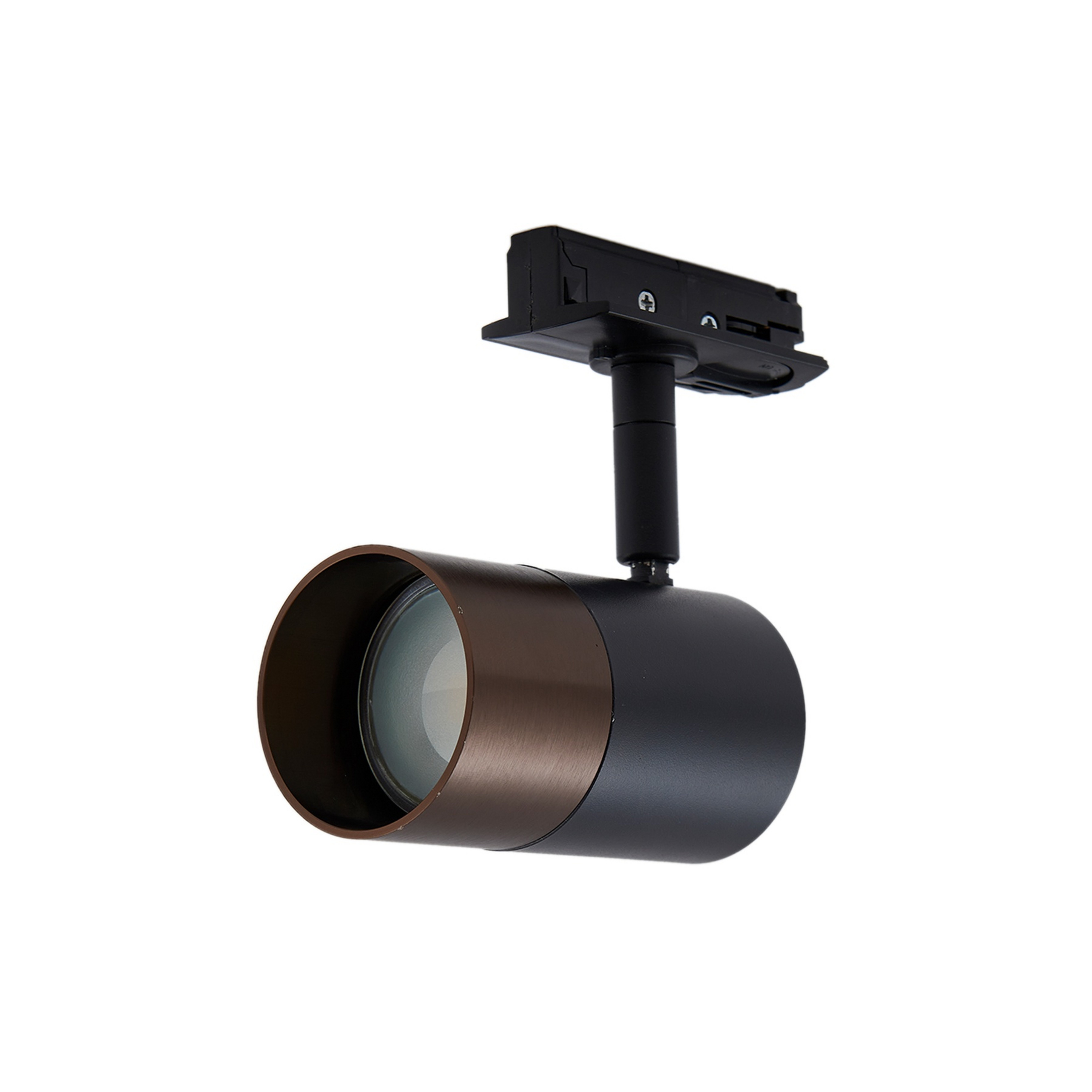 Linaro Schienenspot GU10 Schwarz/Braun - Lindby