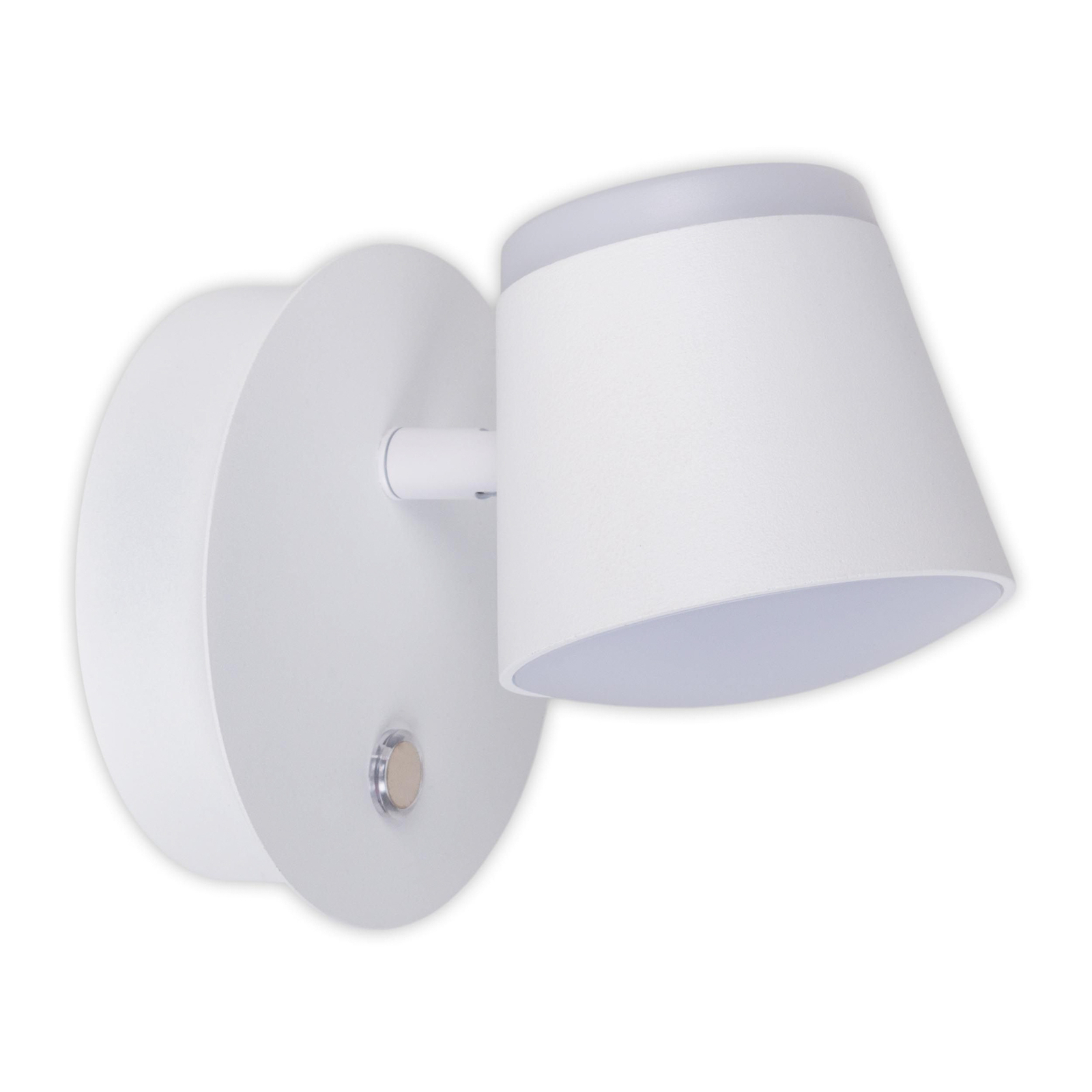 LED zidna svjetiljka Tondo na baterije, magnetna, bijela