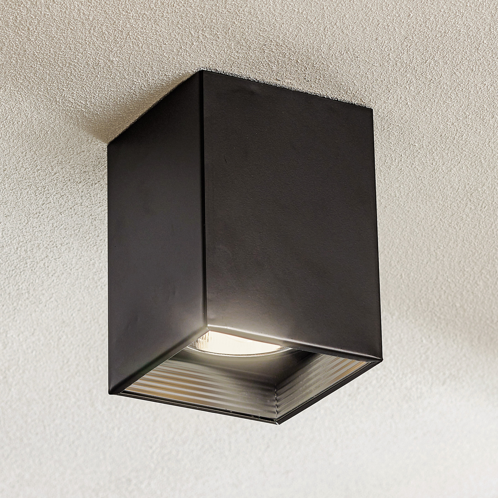 Deckenspot Downlight square schwarz