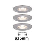 Paulmann Nova mini downlight 3-set IP44 iron