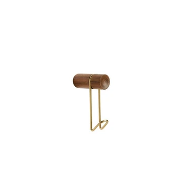 Around Kleiderhaken Small Walnut/Brass - Woud