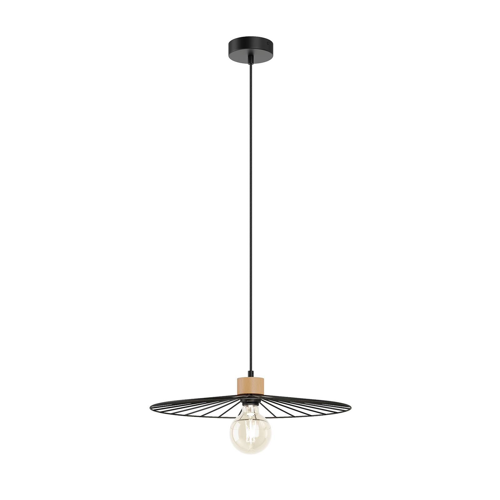 Envolight Yahel suspension chêne/noire Ø 45 cm