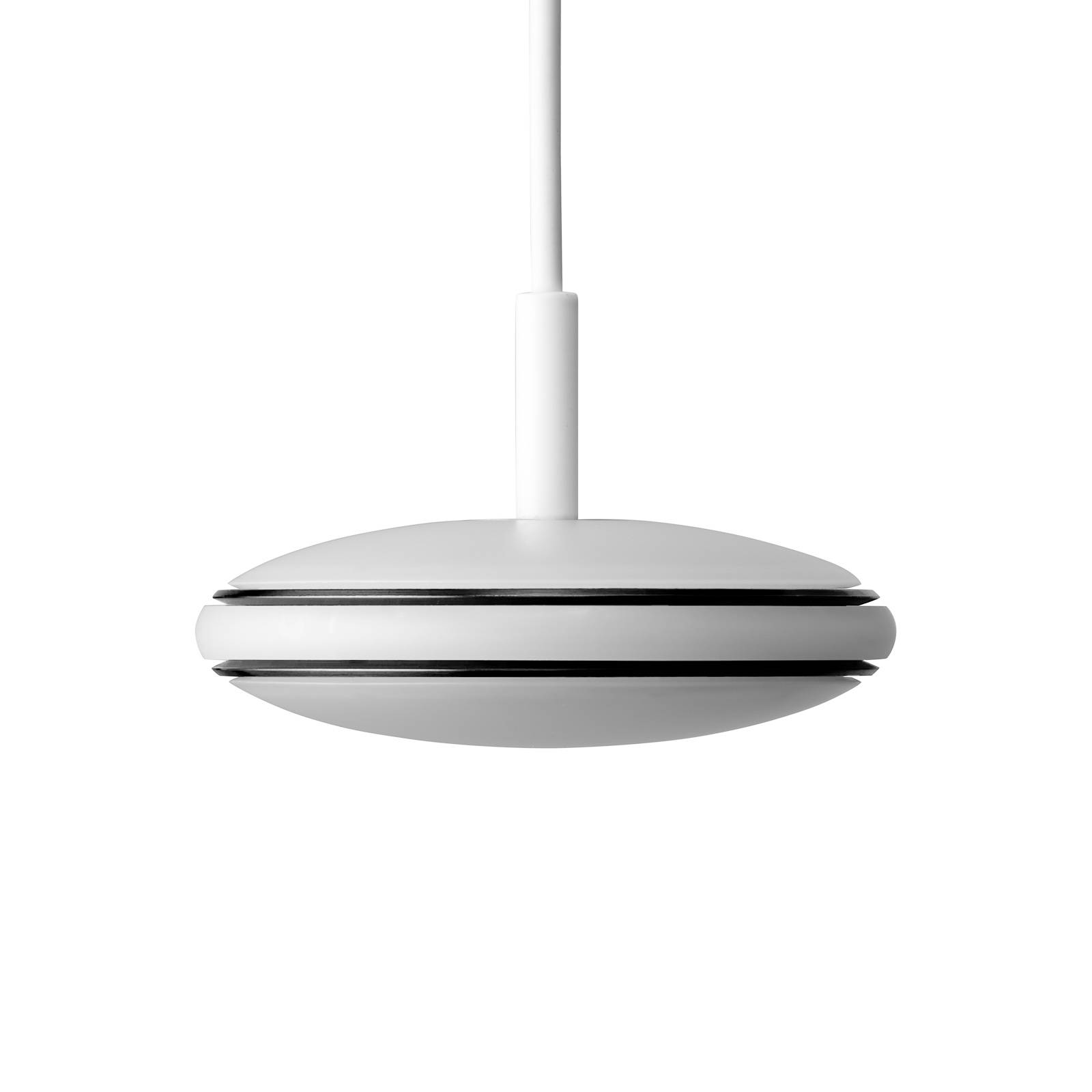 Shade ØS1 suspension laiton noir câble PVC blanc