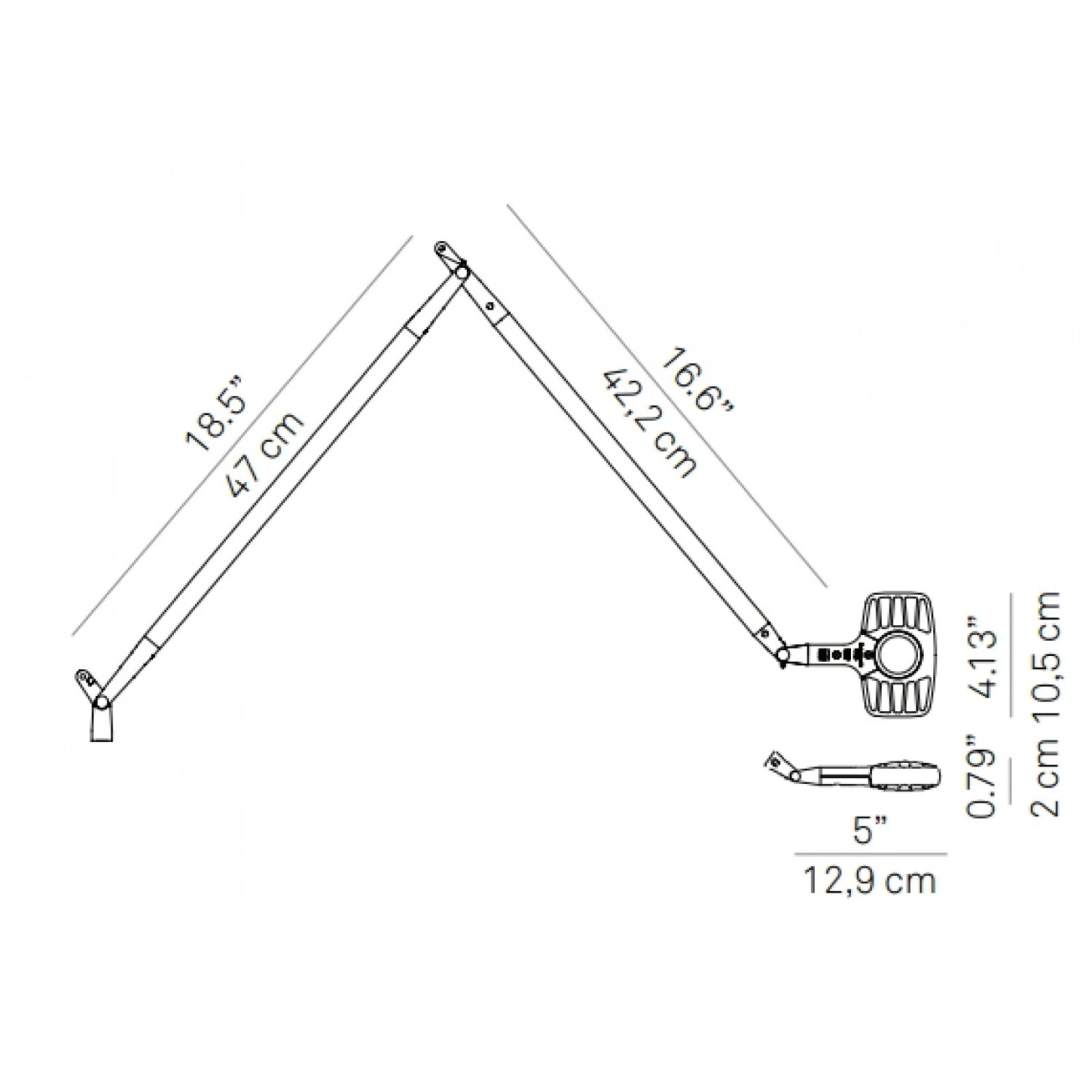 Otto Watt LED Aplică de Perete Black Soft-Touch - Luceplan