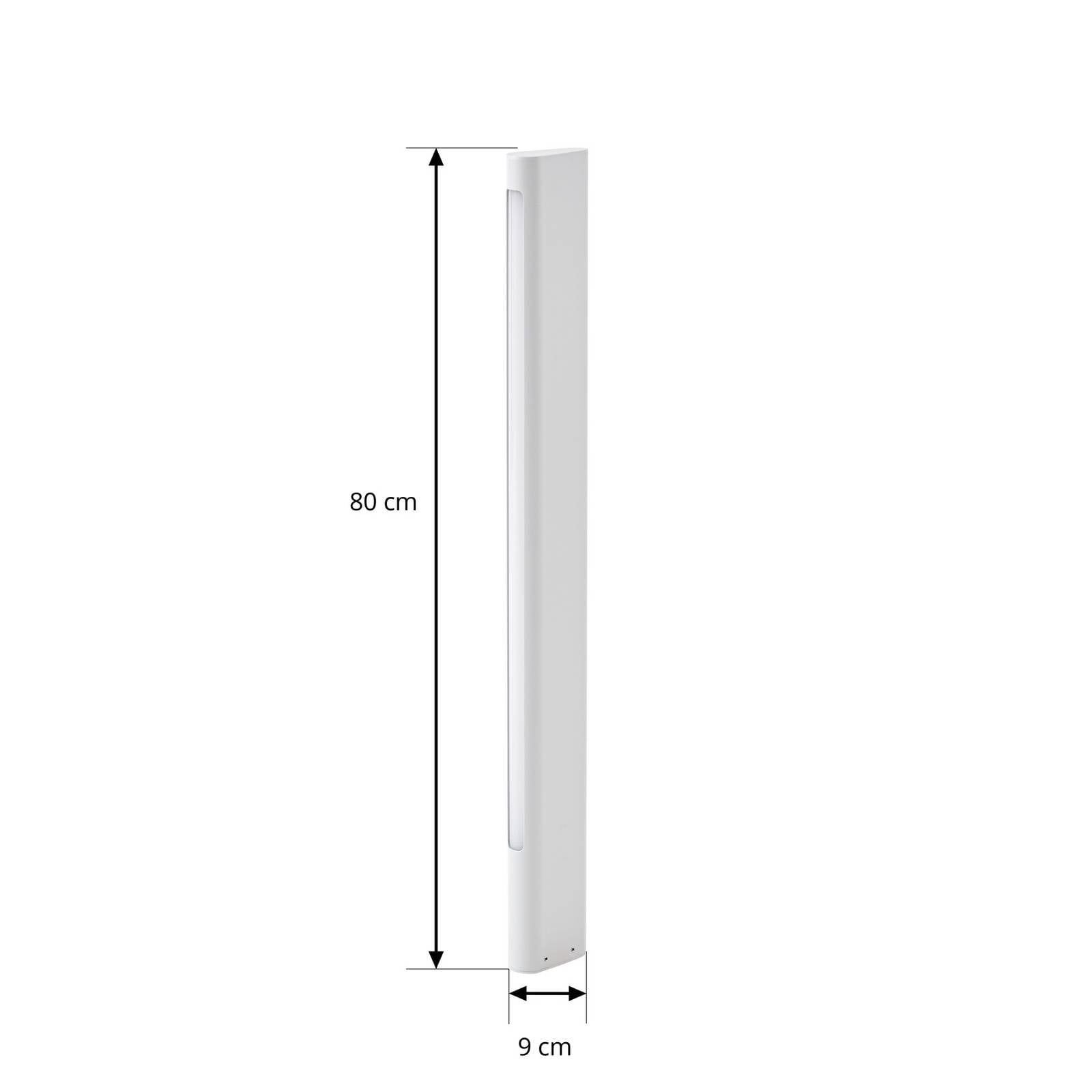 Słupek oświetleniowy LED Lucande Celiora, wysokość 80 cm, szara, IP65