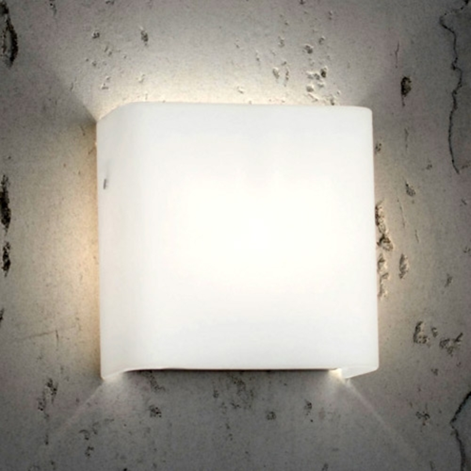 Casablanca Radius - wall light, opal glass, G9, for Living / Dining Room, handblown glass, brushed aluminium, G9, 40 W, energy efficiency: A++, W: 10 cm, H: 10 cm