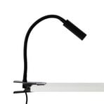 Lampada con morsetto Lagos, nera, metallo, 30 cm, lampada da lettura, G9