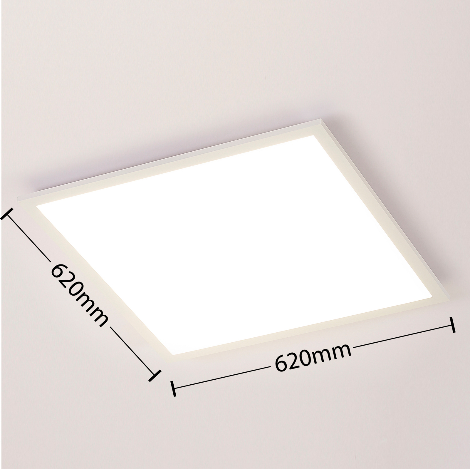 Arcchio Lysander LED panel, CCT, 62 cm, white