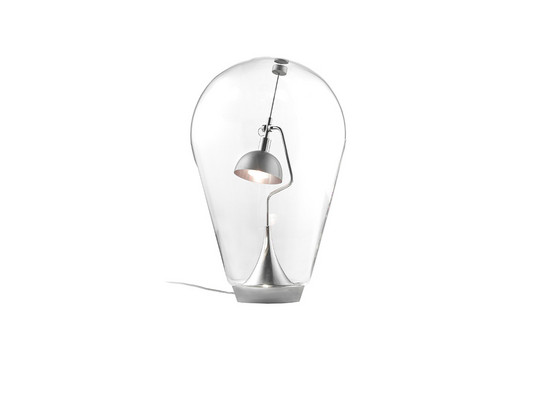 Blow LED Table Lamp 3-step Dim. Chrome/Clear - Lodes