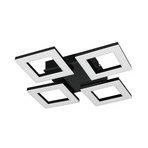 Plafoniera LED Cemi, angolare, nera, in plastica, 4.000 K