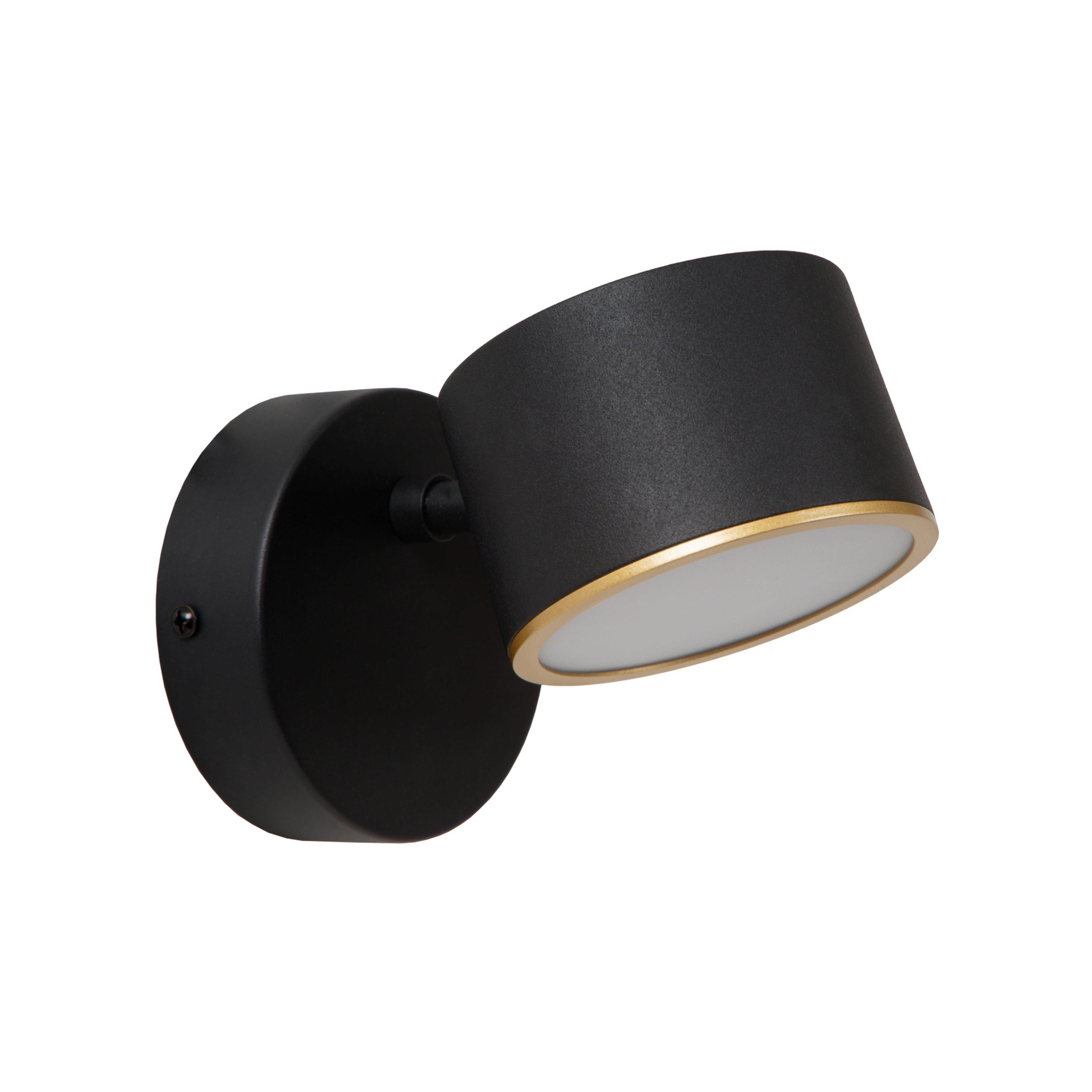 LED-Wandleuchte Gian, schwarz, Breite 11 cm, Metall