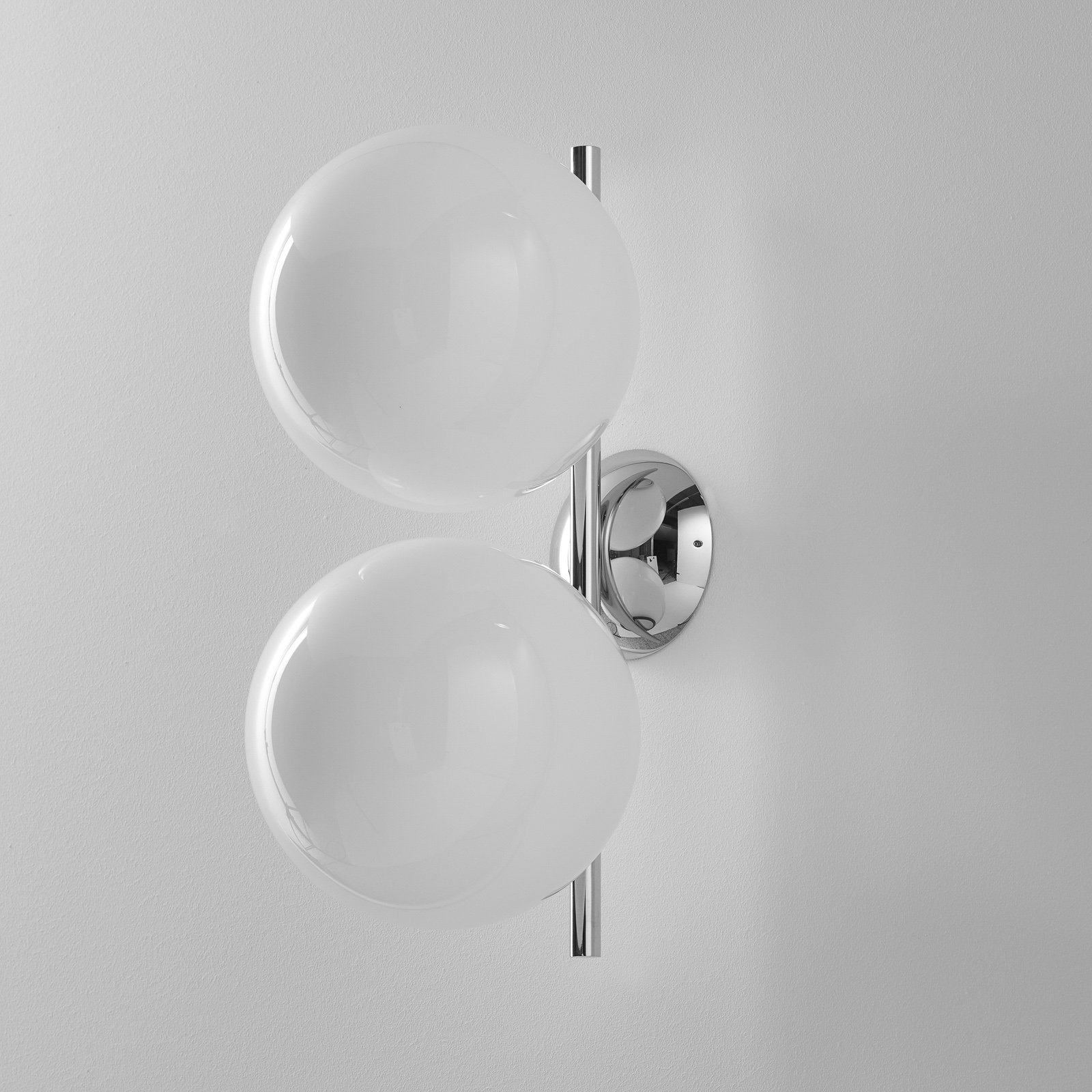 IC C/W1 Double Lampa Sufitowa/Ścienna w Kolorze Chromu - Flos