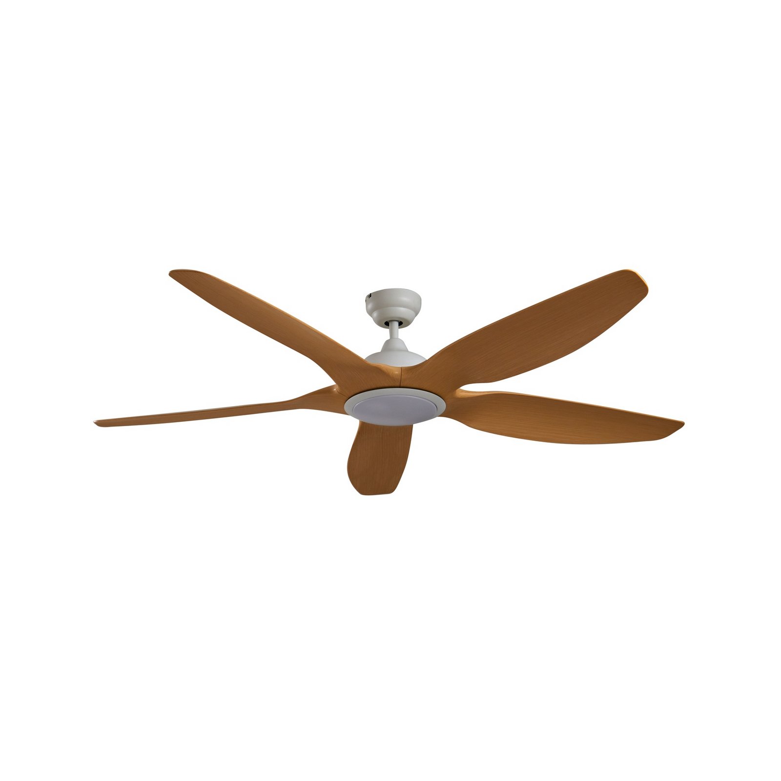 Omendo LED stropný ventilátor biely CCT DC tichý - Lucande