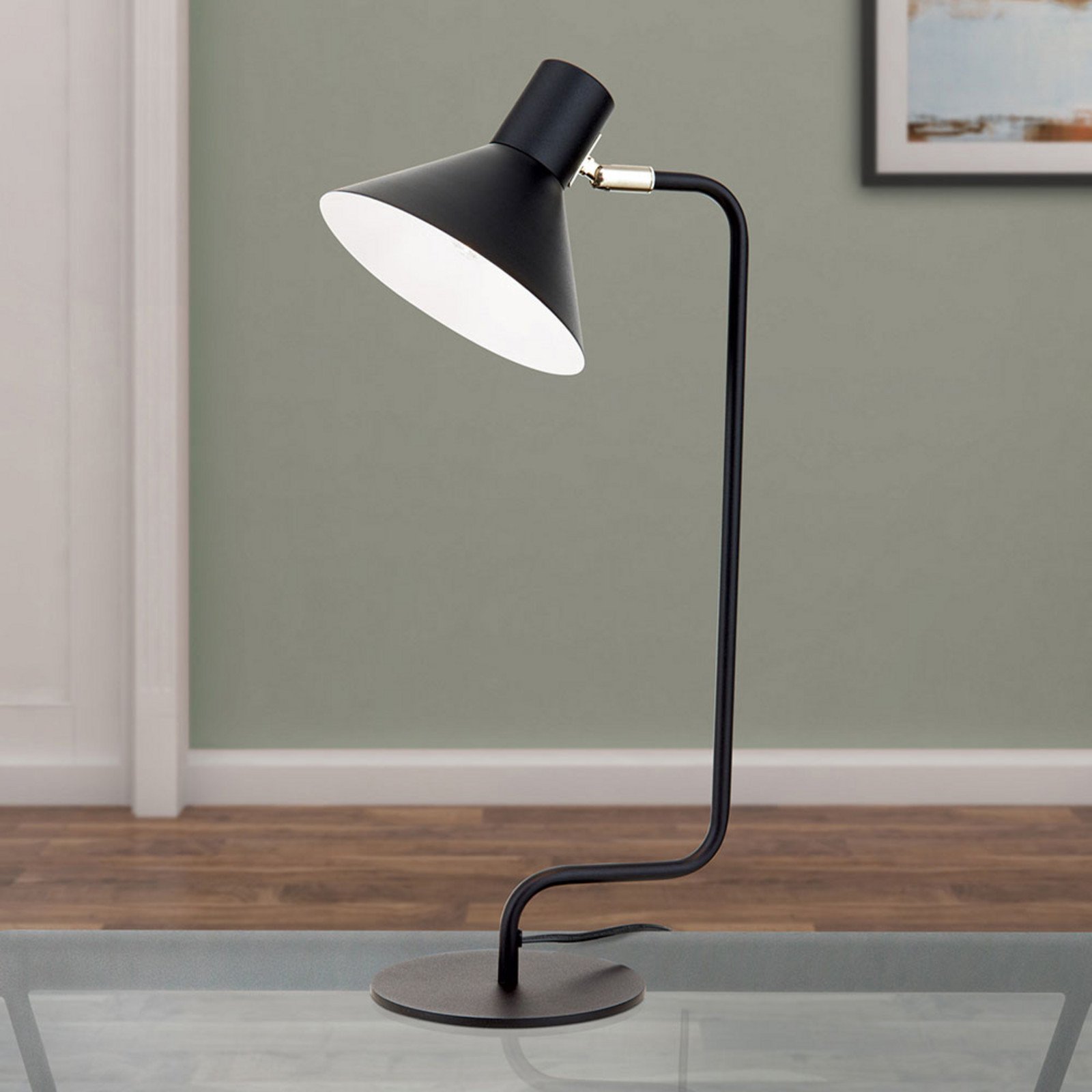 ORION Lampă de birou Viktoria cap reglabil negru - Camera de zi / sufragerie - modern - Metal