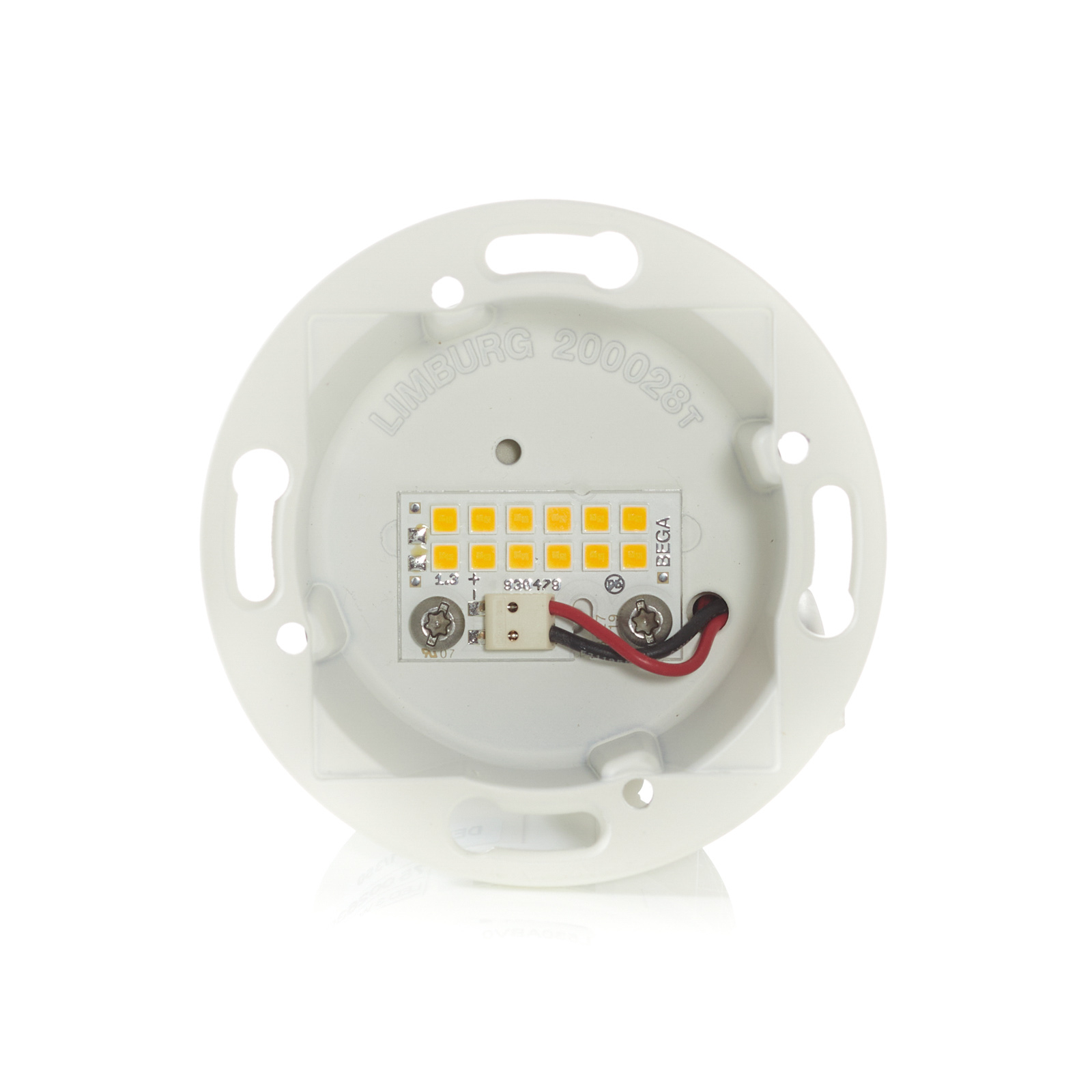 BEGA Accenta wall lamp round ring white 315 lm