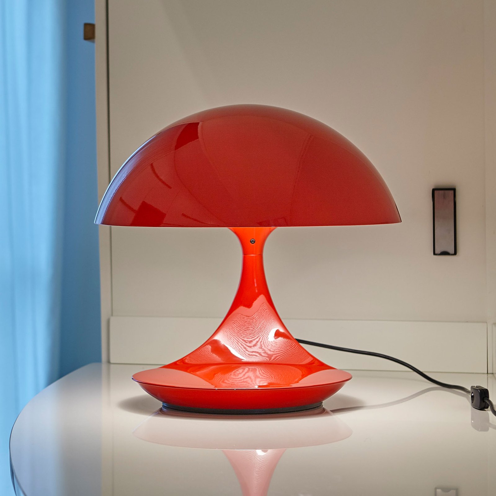 Martinelli Luce Cobra - Retro galda lampa, sarkana