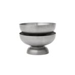 TUMBLED ice cream bowl, stainless steel, Ø 10 cm - ferm LIVING