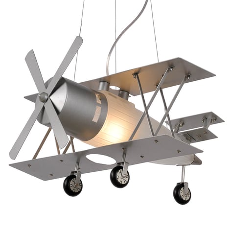 Focker - hengelampe formet som et fly