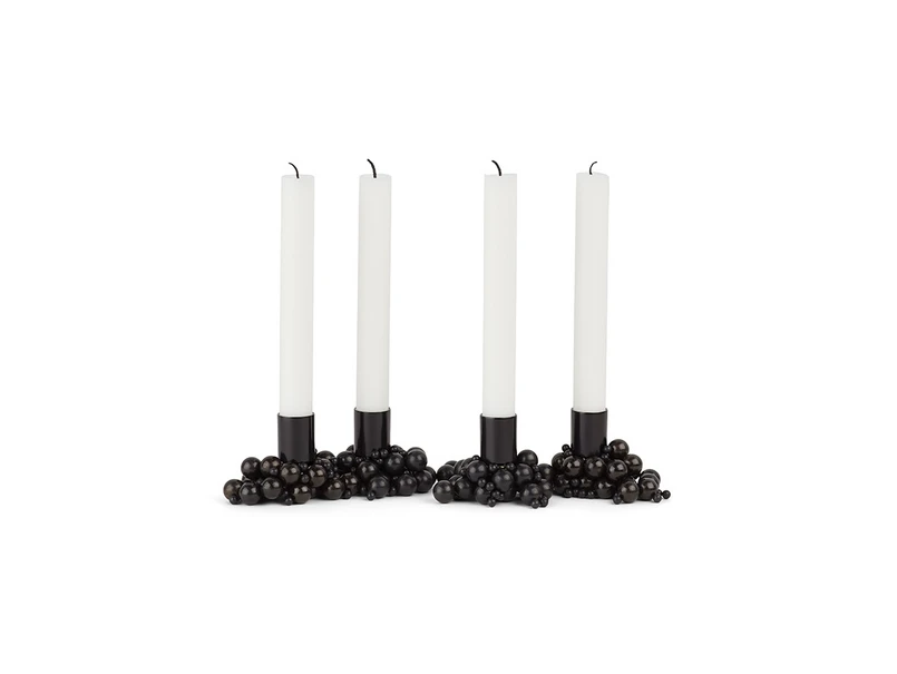 Produktfoto för Gejst - Molekyl - Ljusstake - Black 4 - 4 Pcs.