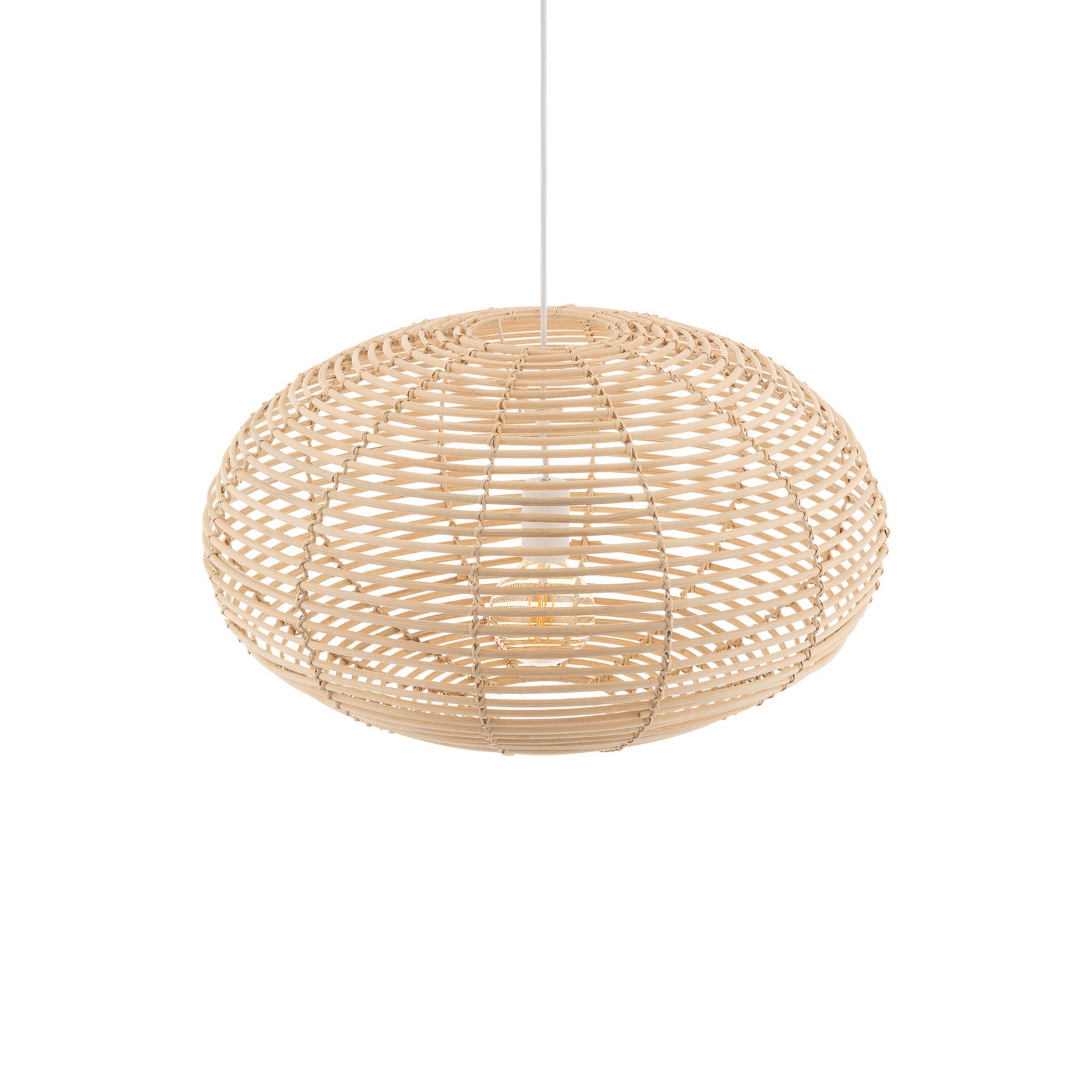 Hängeleuchte RATTAN, Ø 60 cm, naturbraun, Rattan, E27