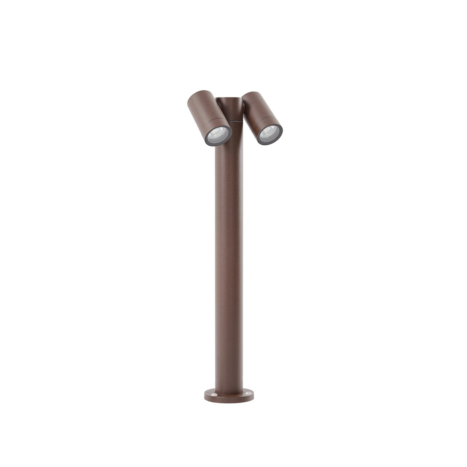 Prios Wegeleuchte Tulimar, 2-flg., 60 cm, rost, IP65