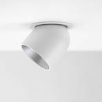 SLC Cup LED-indbygningsdownlight hvid/sølv 2.700 K