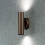 Væglampe Portillo, bronze, højde 20 cm, 2 lyskilder, Metal, GU10