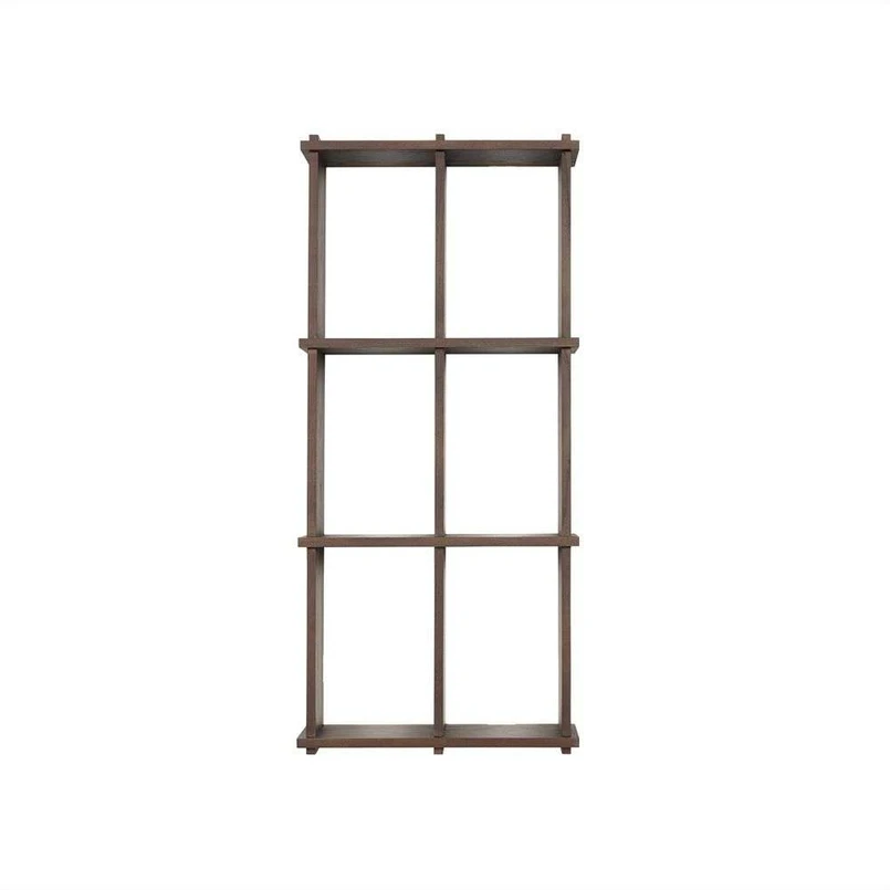 OYOY Living Design - Grid Regal Small Dunkelheit Nature
