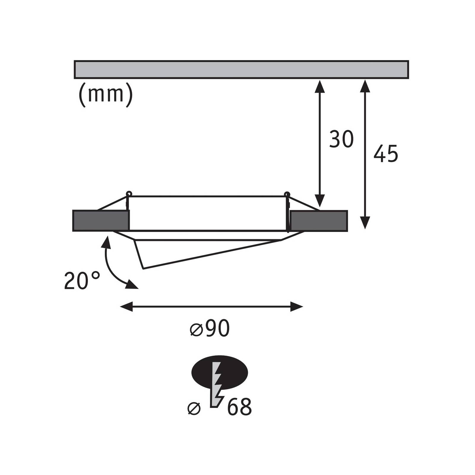 Paulmann Base spot LED 3 szt. 3-step-dim biały