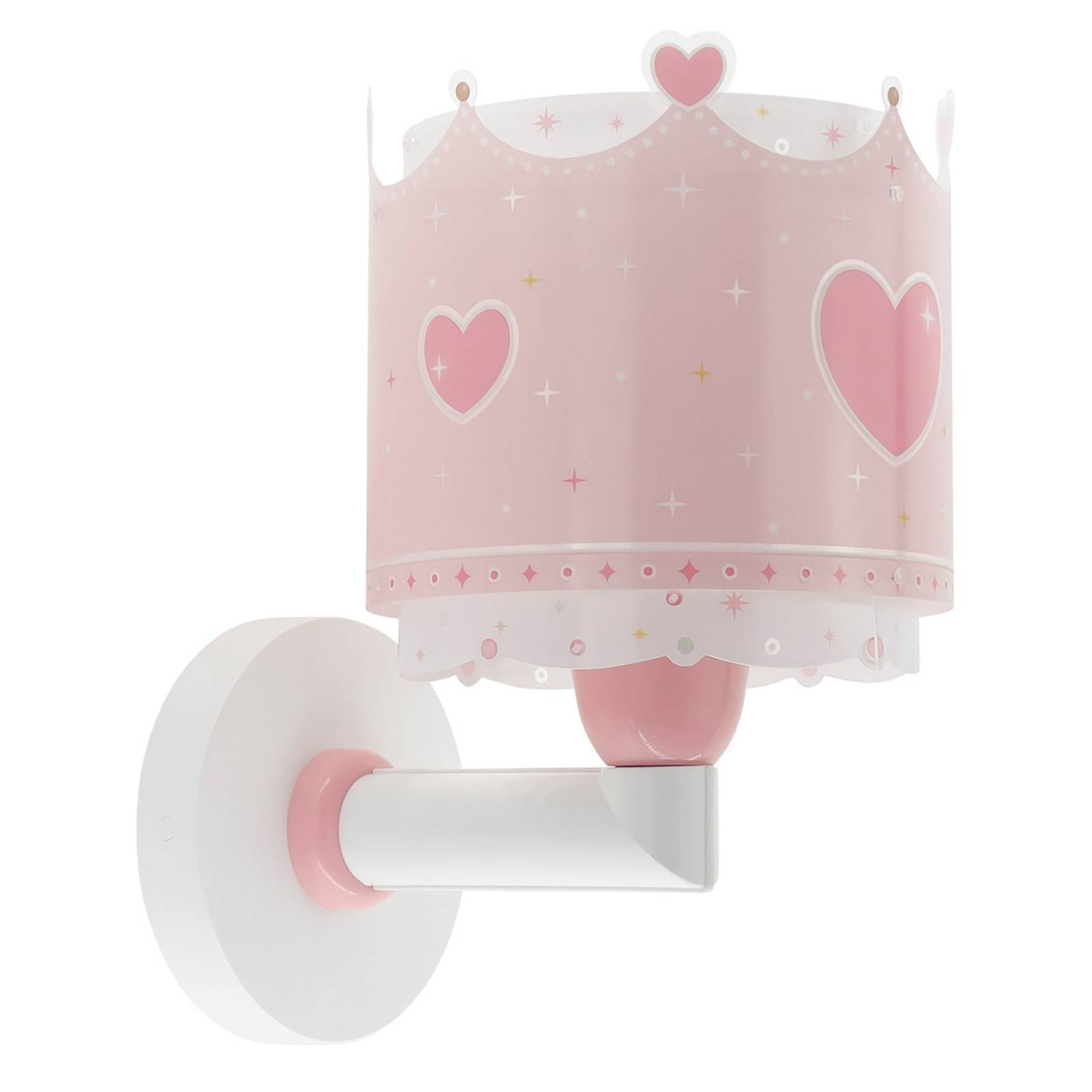 Lúzete - Dalber Wandleuchte Little Queen in Rosa und Weiß E27 - red