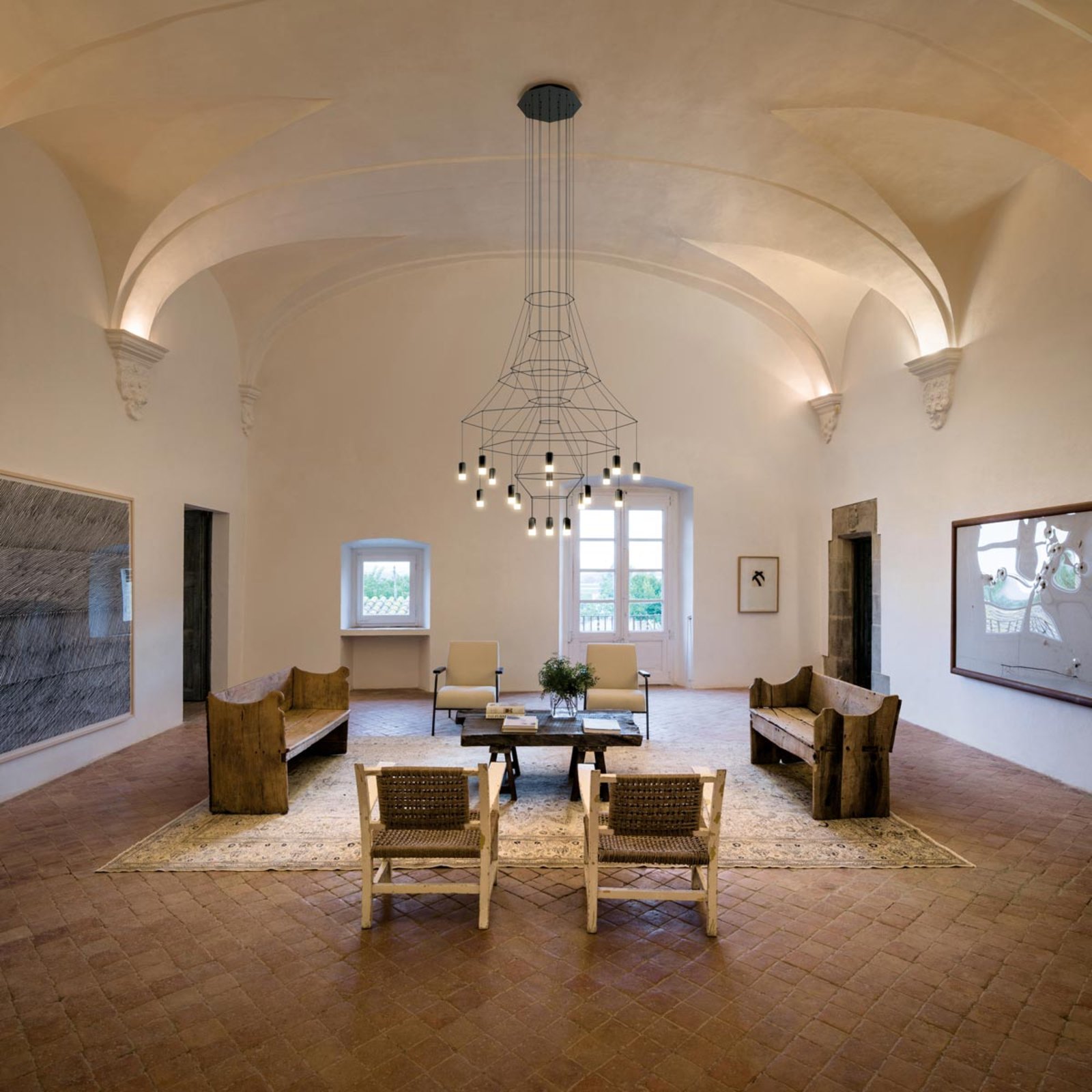 Wireflow LED-Pendelleuchte, schwarz, 279 cm - Vibia Wireflow LED-Pendelleuchte, schwarz, 279 cm - Vibia