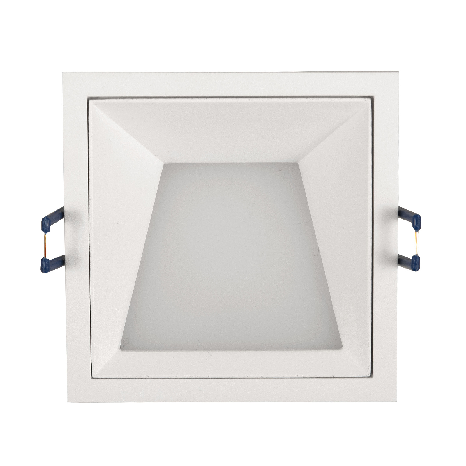 ATILED Kris LED downlight 3,000 K asymmetrical white, for Living / Dining Room, aluminium, 8 W, energy efficiency: A+, L: 9.3 cm, W: 9.3 cm