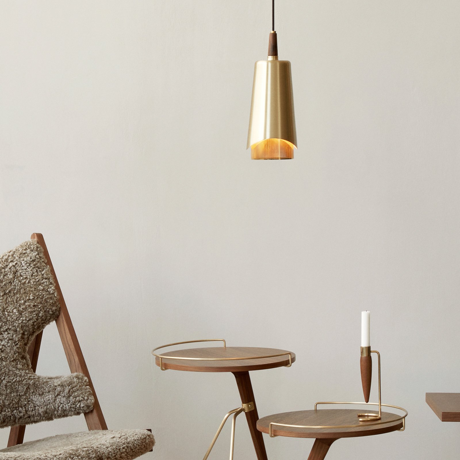 Umanoff Suspension Brass/Walnut - Audo Copenhagen