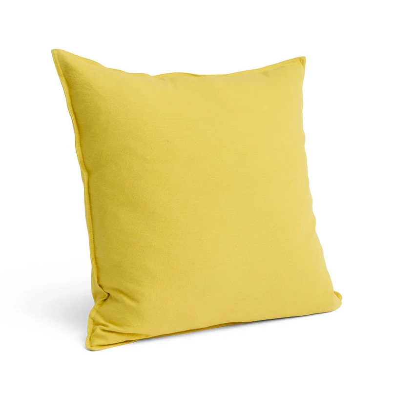 Produktfoto för HAY - Linen Cushion - Kuddfodral - 60 x 60 - Lemon yellow - H10 x D60 x W60 cm
