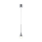 Helestra LED-Pendelleuchte DUC, chrom, IP44, Ø 7 cm
