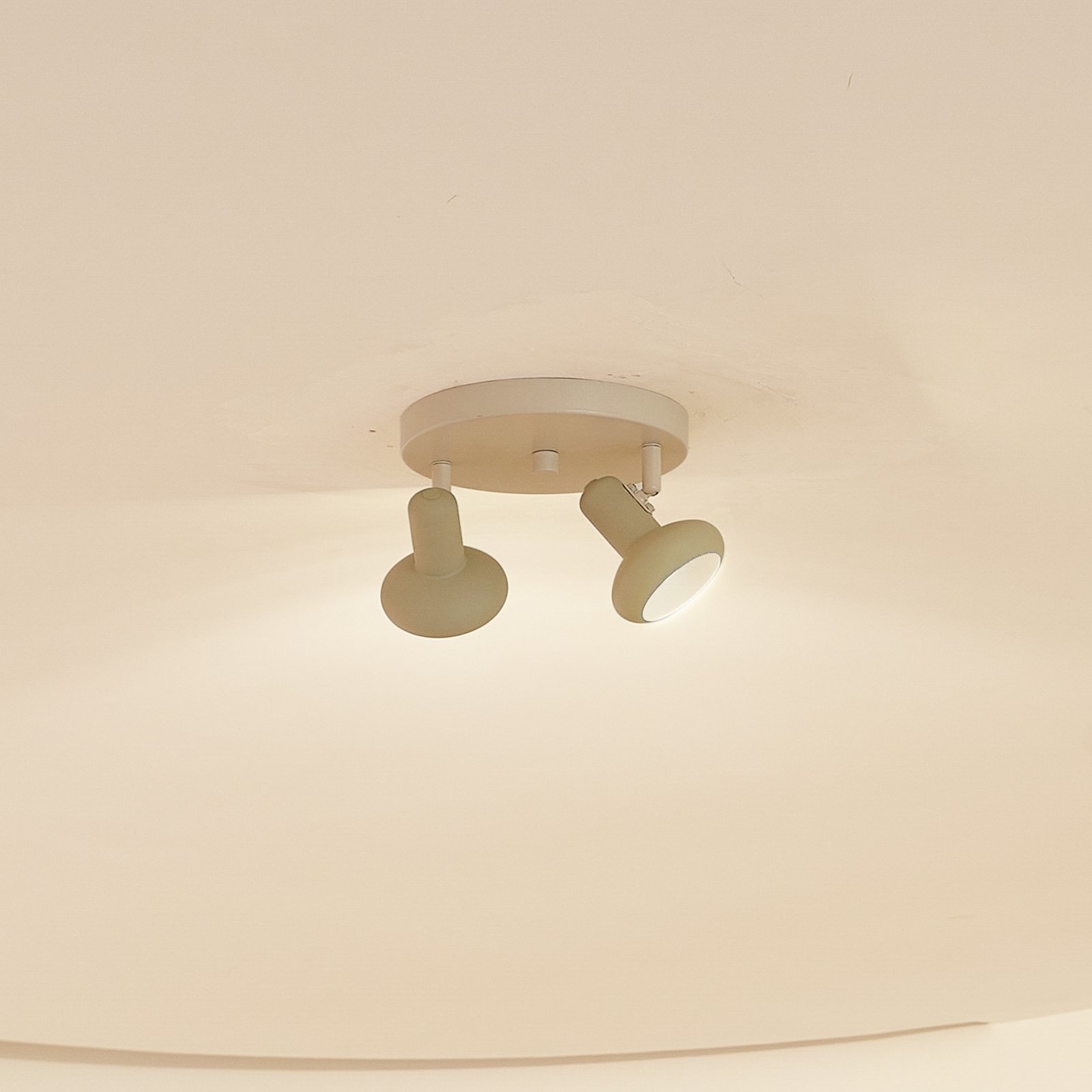 Huby 2 Lampa Sufitowa Beżowy/Jasny Zielony - Lindby