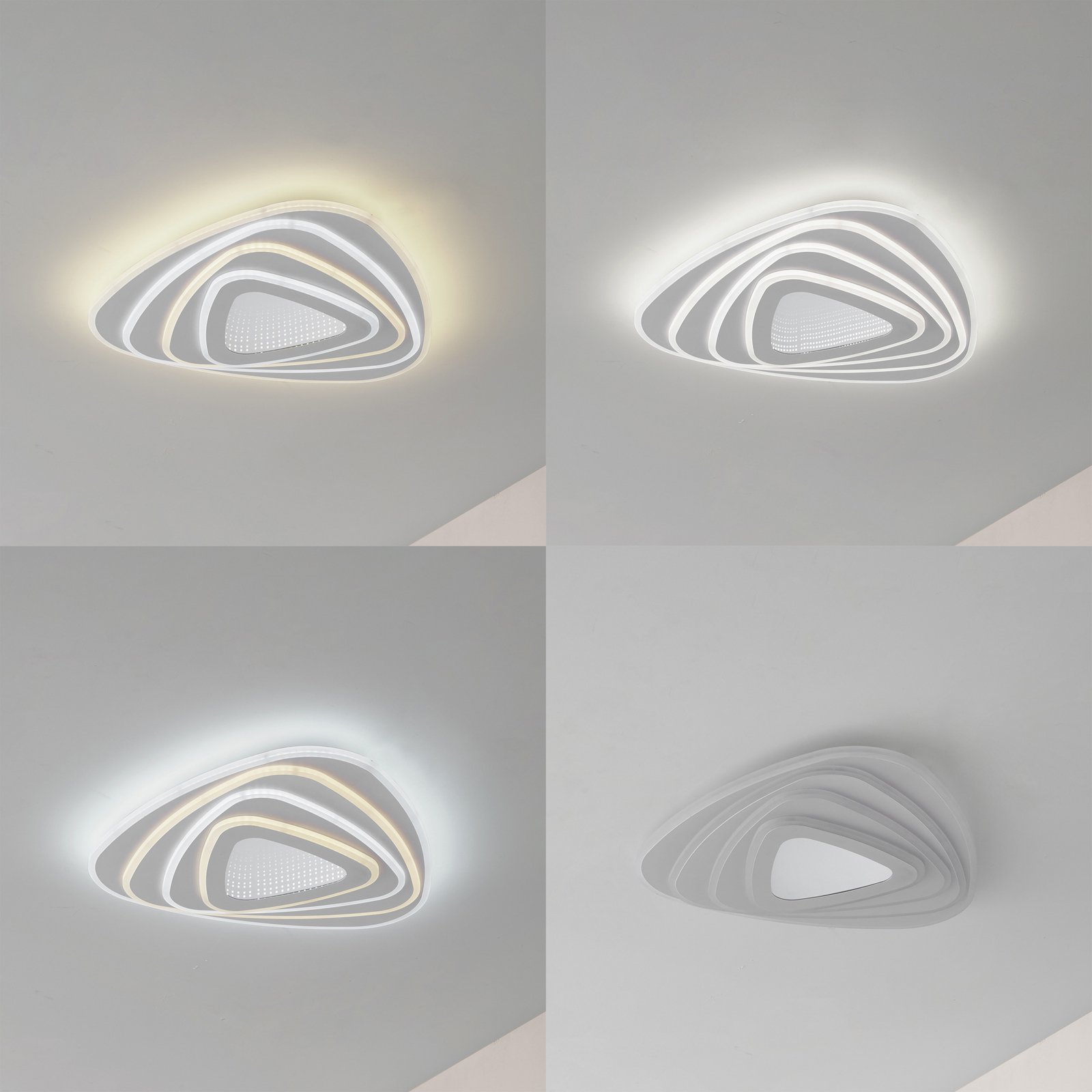 Lindby LED таванна лампа Rebeka, 48x49cm, CCT, дистанционно управление