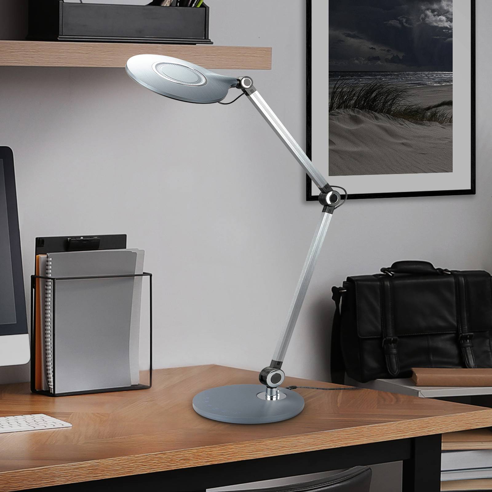 Briloner Lampe de bureau LED Office anthracite CCT