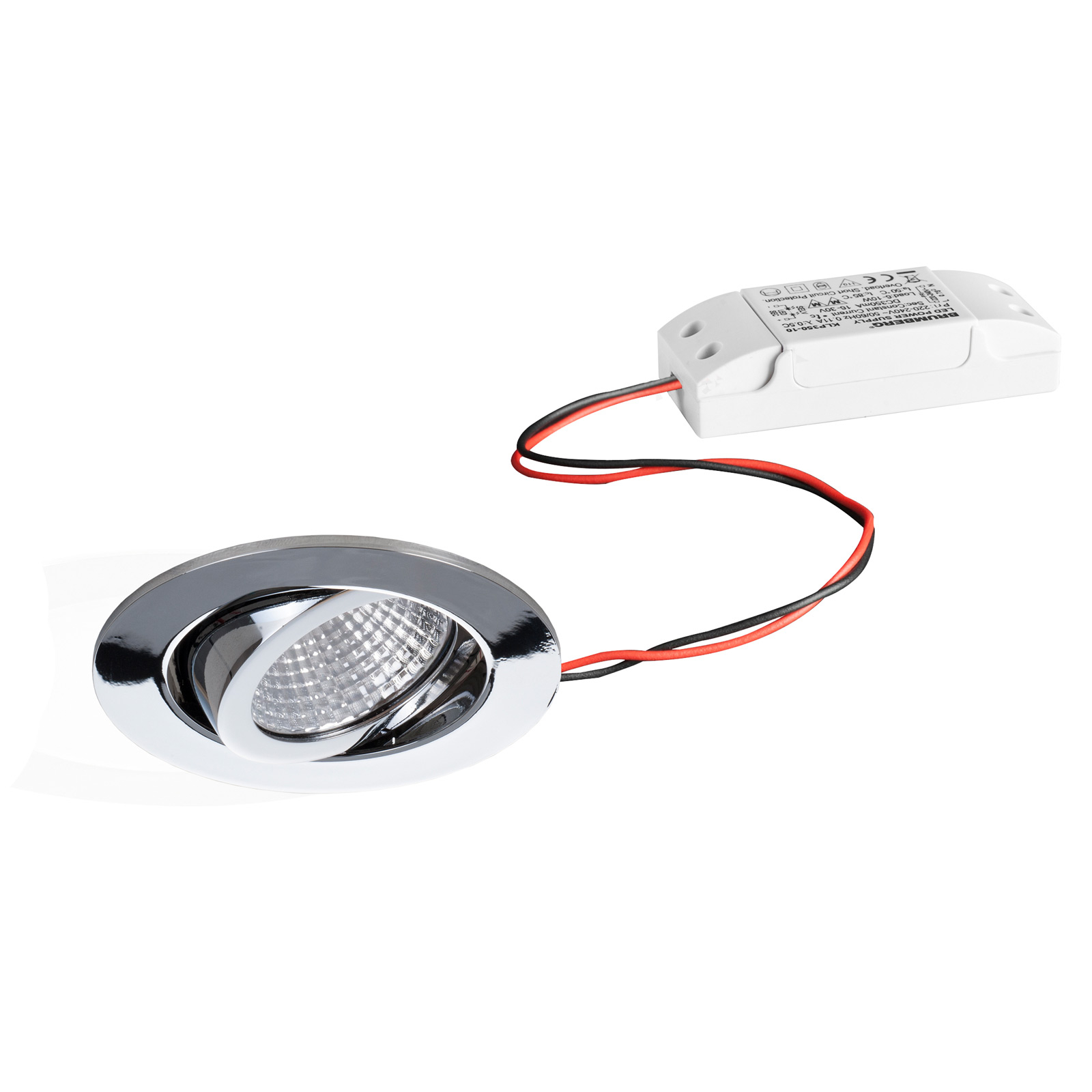 BRUMBERG LED-Einbaustrahler IP65 rund schaltbar
