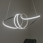 LED-Hängelampe Loca, Kunststoff, schwarz, 56 W, Länge 70 cm