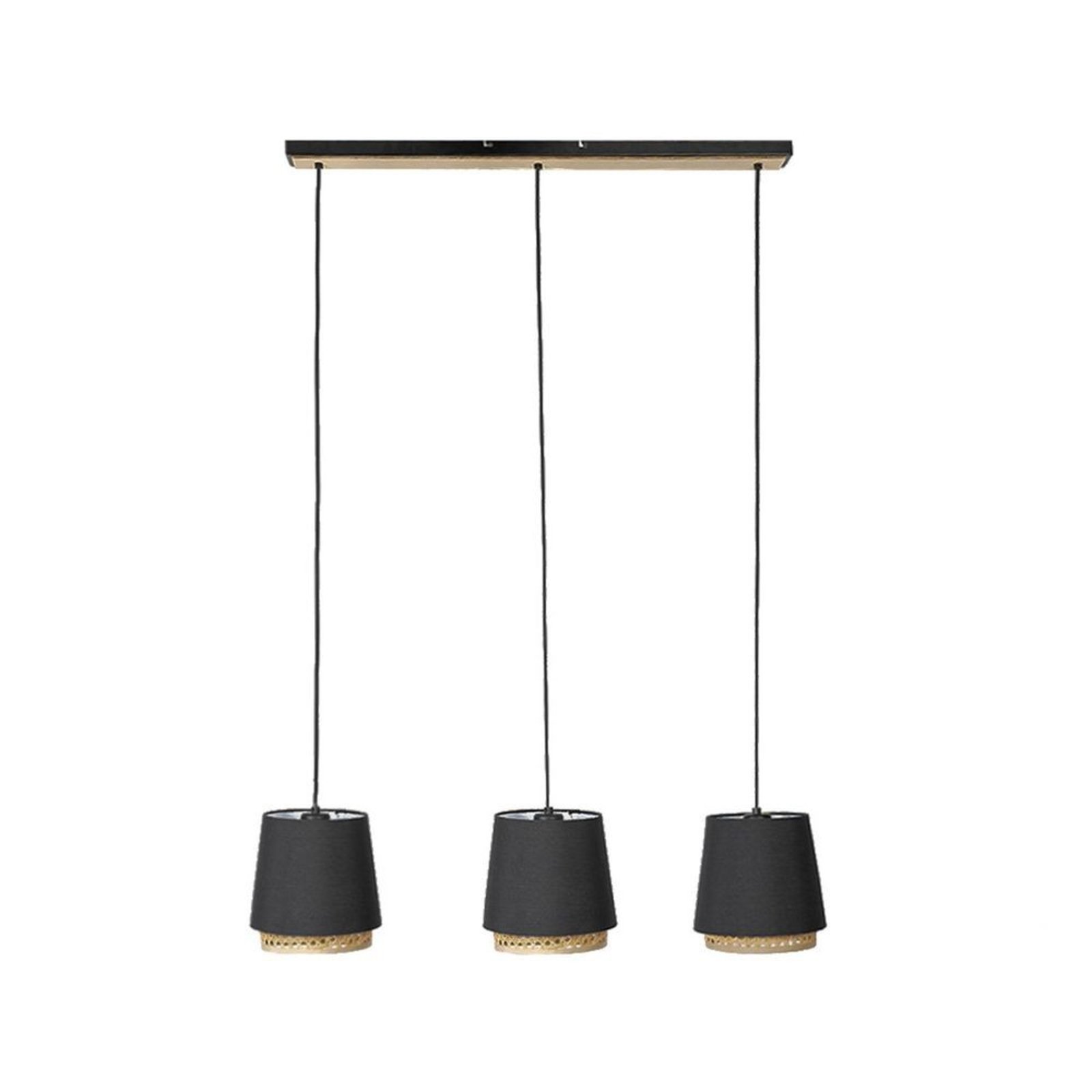 Ananya 3 Lustră Pendul Black - Lindby