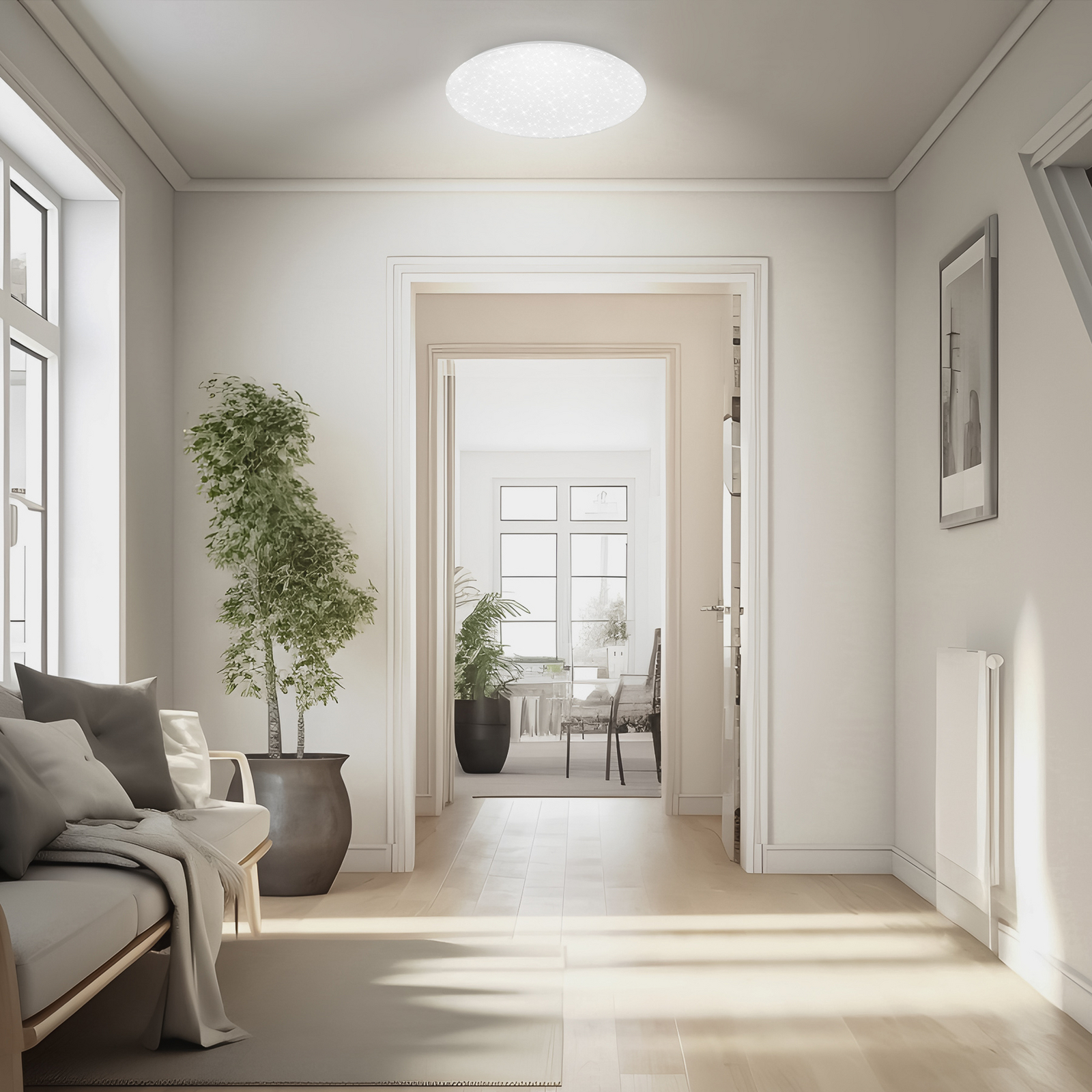 Lampa sufitowa LED Lumenia, Ø 38 cm, 25 W, gwieździste niebo Lampa sufitowa LED Lumenia, Ø 38 cm, 25 W, gwieździste niebo